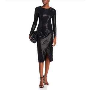 MICHAEL Michael Kors Ruched‎ Mini Dress BLACK SMALL